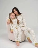 Комплект Nicoletta со штанами на девочку на завязках - Интерлок - Family look Мама/дочь 95202-Молочний-152 - изображение 3