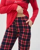 Жіноча піжама зі штанами PeaceLoveIrish Family look для сім'ї XL 96644 Червоний - зображення 4