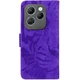 Чехол-книжка Deexe Tiger для Infinix Hot 40 / 40 Pro - Purple - изображение 6