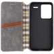 Кожаный чехол книжка GETMAN Cubic (PU) для Xiaomi Redmi Note 13 Pro+ Grey - изображение 2