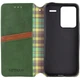 Шкіряний чохол книжка GETMAN Cubic (PU) для Xiaomi Redmi Note 13 Pro+ Green - зображення 5