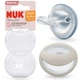 Пустышка ортодонтическая NUK силиконовая Mommy Feel р1 синяя/бежевая (4008600425434) - изображение 2