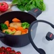 Кастрюля с антипригарным покрытием Magio 24 см, 5 л черная - изображение 2