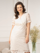 Sukienka ołówkowa damska Plus Size Karko SC303 56 Biała (5903676233657) - obraz 1