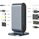 Хаб Док станция Deepfox-2201 12 в 1 USB Type-C концентратор для ноутбука 12 портов - изображение 14