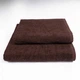 Набор махровых полотенец 2шт GM Textile 50х90см, 70х140см 400г/м2 (Коричневый) - изображение 1
