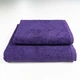 Набір махрових рушників 2шт GM Textile 50х90см, 70х140см 400г/м2 (Фіолетовий) - зображення 1