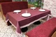 Cкатерть двухсторонняя Kayra Blackout 160×285 cм Бордовая - изображение 1