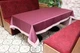 Cкатерть двухсторонняя Kayra Blackout 160×285 cм Бордовая - изображение 3