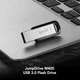 USB флеш-накопичувач Lexar JumpDrive M400 USB 3.0 150 mb/s 128Gb black LJDM400128G-BNBNC - зображення 5