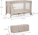 Кровать-манеж Kinderkraft Joy 2 Beige (KLJOY02BEG00000) (5902533925124) - изображение 6