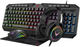 Zestaw przewodowy VARR 4in1 Squad Set 03 USB Black (VG4IN1SET03) - obraz 1