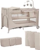 Кровать-манеж с пеленатором Kinderkraft Joy 2 Beige (KLJOY02BEG000AC)(5902533925162) - изображение 1