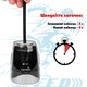 Електрична точилка для олівців Tenwin 8031 USB, чорна - зображення 5