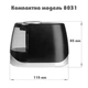 Електрична точилка для олівців Tenwin 8031 USB, чорна - зображення 8