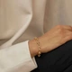 Браслет цепь сталь позолота с U - образными звеньями - изображение 2