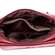 Женская вместительная сумка Bolsa через плечо бордовая - изображение 6