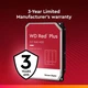 WD Жорсткий диск 8TB 3.5" 5640 128MB SATA Red Plus NAS - изображение 6