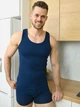 Майка нательная мужская хлопковая Uniconf MB31 S Dark Blue (5942542916997) - изображение 9