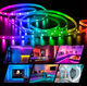 Світлодіодна LED стрічка RGB 5050 Multicolor 5м 12V з Bluetooth керуванням пульт, контролер, адаптер - изображение 3