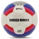 М'яч футбольний №5 CRYSTAL SOCCERMAX (№5, 5 сл., пошитий вручну, білий-Червоний) (FB-4192_Білий-Червоний) - зображення 1