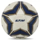 Мяч футбольный №5 Composite Leather STAR HIGHEST GOLD (№5, 5 сл., сшитый вручную, темно-синий) (SB4015C_Белый-темно-синий) - изображение 1