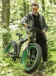 Електровелосипед складний 1000W 26" / електробайк з широкими колесами / якісний електро велосипед фетбайк для дорослих 9482 UBC Чорний 72247 - зображення 9