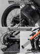 Электровелосипед складной 1000W 26" электробайк для взрослых / электро велосипед фэтбайк на аккумуляторе 9473 UBC Черный 72248 - изображение 3