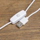 Настольная лампа светодиодная гибкая LED на прищепке с USB ЮСБ с креплением к столу для уроков чтения на гибкой ножке, Белая - изображение 8