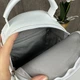 Женский мини рюкзак прогулочный классический, маленький рюкзачок для девушек черный белый Белый - изображение 8