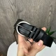 Классический женский черный кожаный ремень натуральная кожа пояс для одежды элегантный стильный - изображение 4