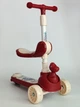 Детский трехколесный самокат беговел складной Scooter Animal 8107 Red-Light Beige - изображение 1