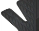 Коврики в салон Inliner для BMW 5 G30/31 2017- Wave Style из экокожи черные с синей нитью (комплект) - изображение 8