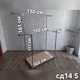Стойка для одежды на колесиках, двойная 161*111*102*58 см, с полкой для обуви сд14 S - изображение 4