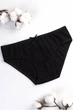 Трусы детские слип для девочки хлопковые однотонные Baykar р 7 164-170 см 13-14 лет арт 5112-02 Черный Рубчик - изображение 3