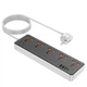Мережевий подовжувач HOCO AC14A 5 Socket Ports 3USB / 1Type-C PD30W QC3.0, Black - зображення 1