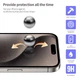 Захисне 3D скло Blueo Hot Bending для Apple iPhone 15 Pro (6.1") Чорний - зображення 5