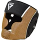 Боксерський шолом RDX AURA PLUS T-17 Black Golden (капа в комплекті) - зображення 1