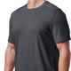 Футболка тактична потовідвідна 5.11 Tactical PT-R Charge Short Sleeve Top 2.0 Black Heather M (82128-135) - зображення 5