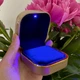 Коробочка для кольца с подсветкой Weeding Shell, золото - Футляр-шкатулка для предложения, свадьбы (700041) - изображение 6