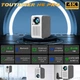 Проектор TouYinger H6 Pro Max Silver Full HD LED Android с Bluetooth - изображение 3