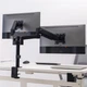 Настольное крепление для двух мониторов HiSmart 17"-32" Black (HS083182) - изображение 4