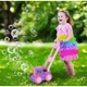 Детская каталка "Газонокосилка" с мыльными пузырями "WToys" 26061 на 43см + 2 бутылочки, розовая - изображение 3