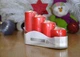 Набір свічок 4 шт. циліндр Bispol AURA Candles Червоні (sw50/4-030) - зображення 4