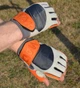 Рукавички для фітнесу MadMax MFG-850 Crazy Grey/Orange XXL - изображение 8