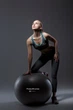 М'яч для фітнесу (фітбол) Power System PS-4011 Ø55 cm PRO Gymball Black - изображение 9