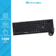 Клавиатура с мышью Keyboard KB-C019 в черном цвете с беспроводным подключением. - изображение 3