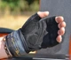 Рукавички для фітнесу MadMax MFG-880 Signature Black/Grey/Yellow XXL - изображение 3