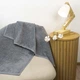 Большое банное полотенце махровое GM Textile 100х150см 400г/м2 (Серый) - изображение 5