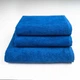 Набор махровых полотенец 3шт GM Textile 50х90см, 50х90см, 70х140см 400г/м2 (Синий) - изображение 1
